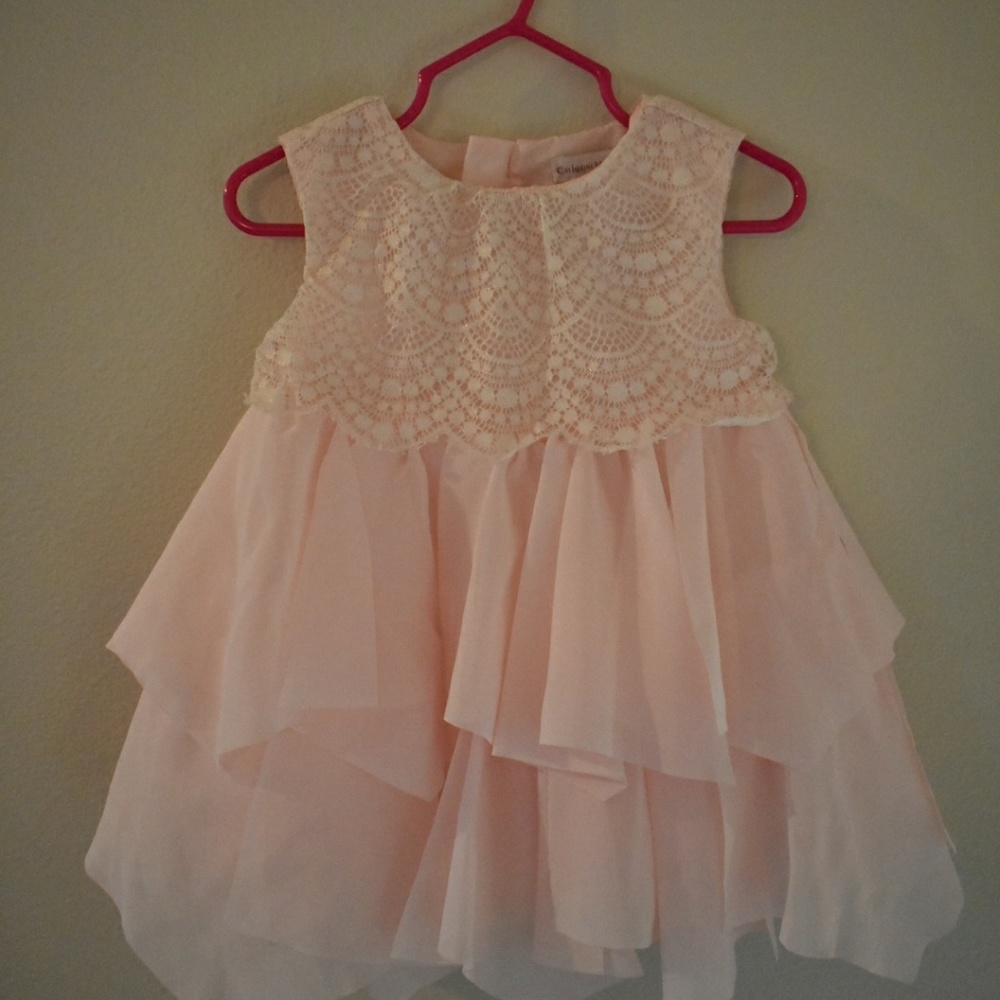 Catherine Malandrino Flowy Chiffon Pink Dress